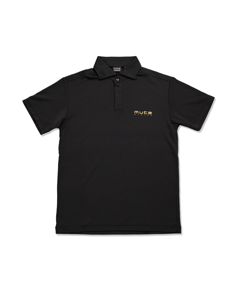 muta ポロシャツ ブラック バーチカルロゴ ポロシャツ – muta Online Store