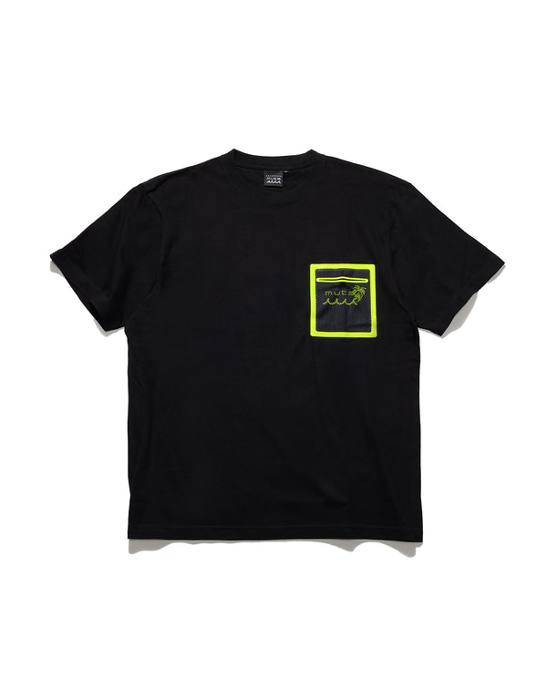 ACANTHUS × muta MARINE Mesh Trimming Pocket Tee [全3色]