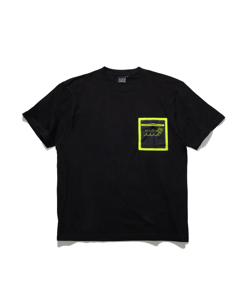 ACANTHUS × muta MARINE Mesh Trimming Pocket Tee [全3色]