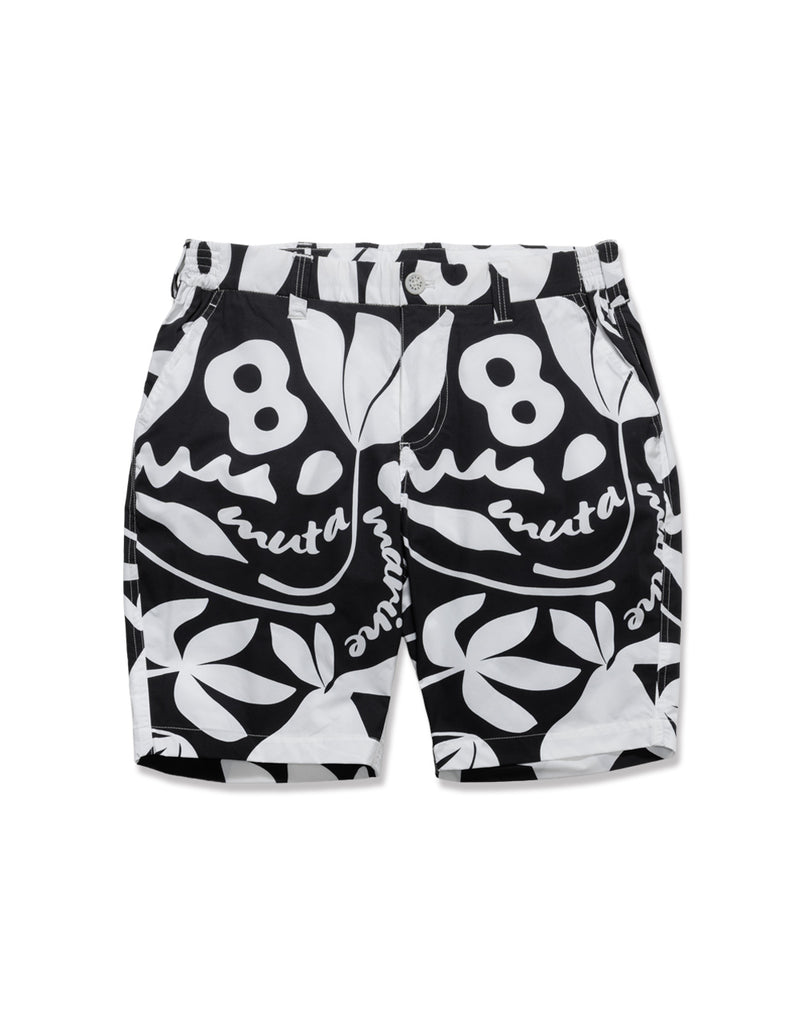 muta プリントデザイン パンツ サイズ6 撥水ストレッチ ショートパンツ (フローラル) [全3色] – muta Online Store