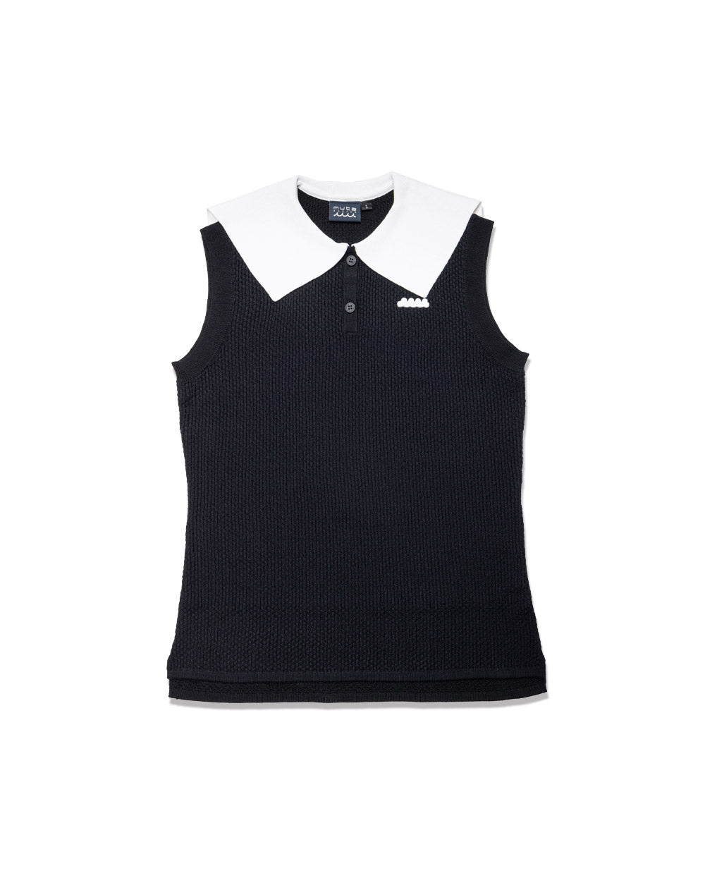 スタンブリー 24SS スリーブレスセーラーカラーシャツ 前開き 38 ブラック セーラーカラー スリーブレスニット [全4色] – muta Online Store