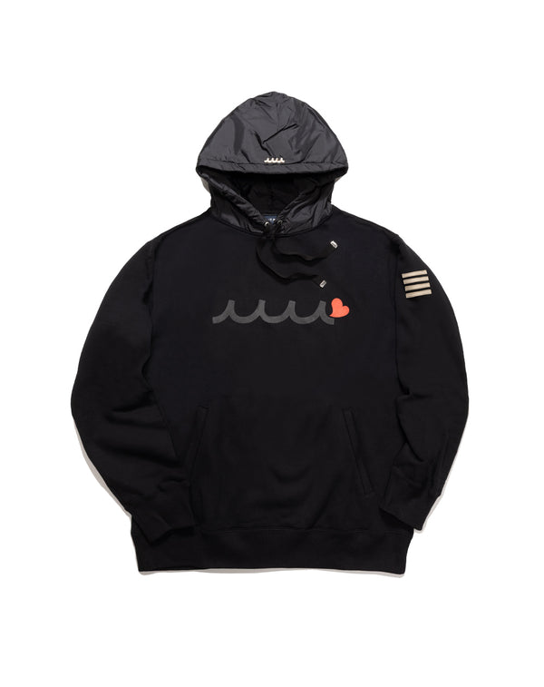 ［WEB限定］LEON × muta MARINE　中綿フード切替 プルパーカー
