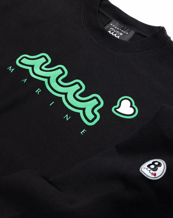 ACANTHUS × muta MARINE Sweet Logo Crewneck Sweatshirts [全3色]