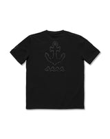 ［BOATSHOW / WEB先行］レザーライクロゴ ストレッチTシャツ [全3色]