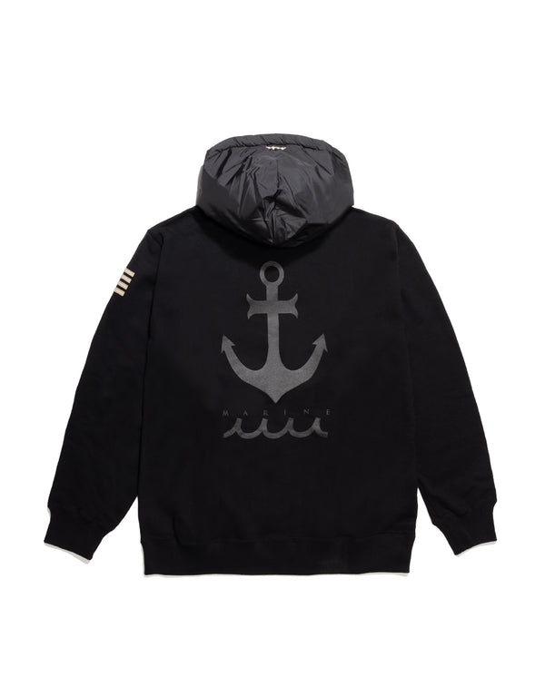 ［WEB限定］LEON × muta MARINE　中綿フード切替 プルパーカー