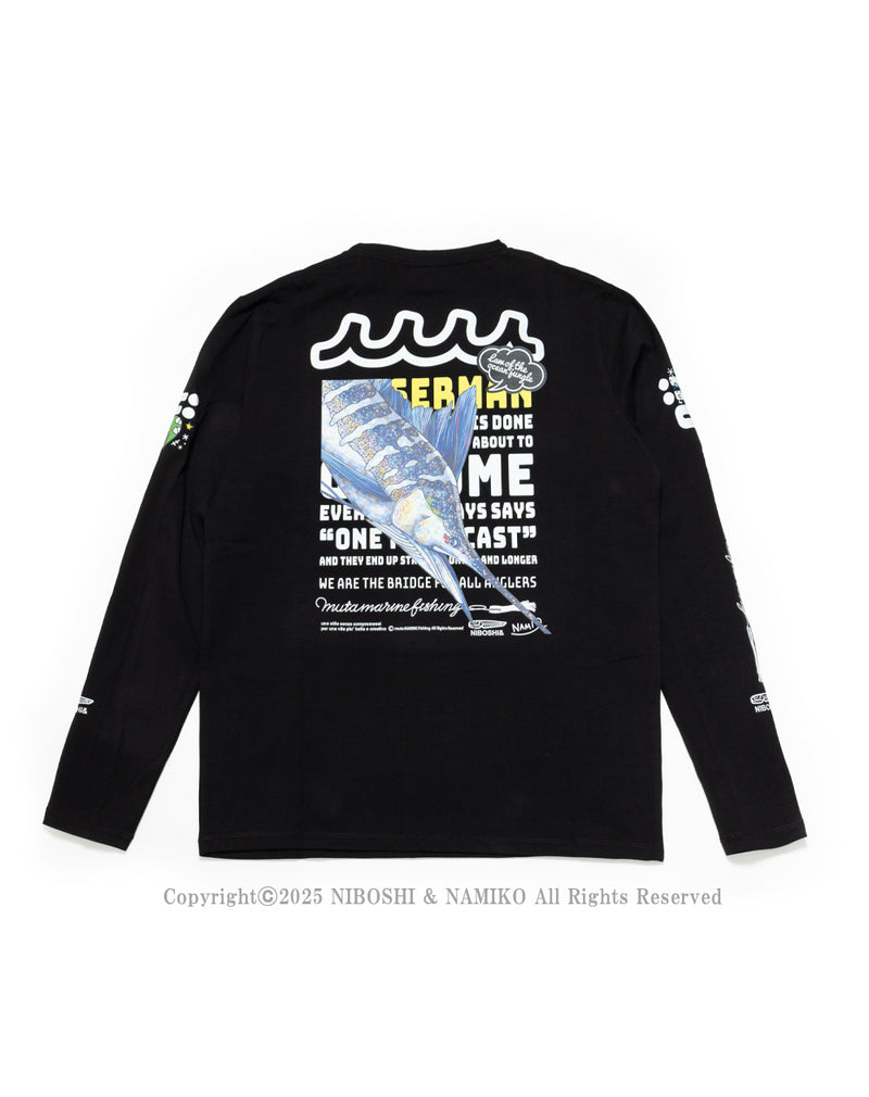 ［EVENT / WEB限定］NAMIKO (NIBOSHI&) × muta MARINE Fishing ロングスリーブTシャツ (マカジキ) [全2色]