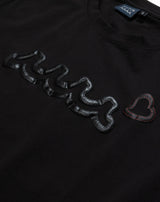 ［BOATSHOW / WEB先行］レザーライクロゴ ストレッチTシャツ [全3色]