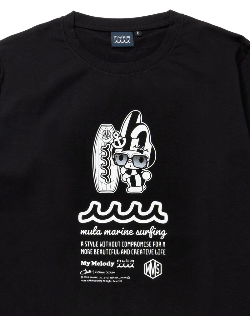 My Melody × muta MARINE SURFING ストレッチロングスリーブTシャツ