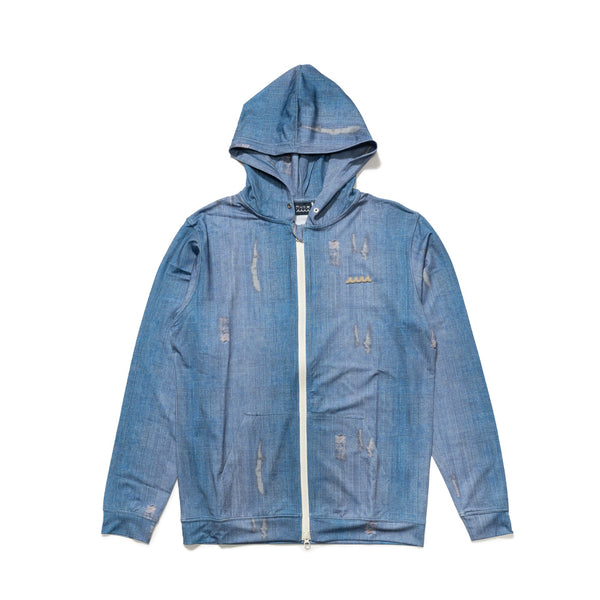WEB限定］Safari × muta MARINE ラッシュパーカー (ダメージデニム