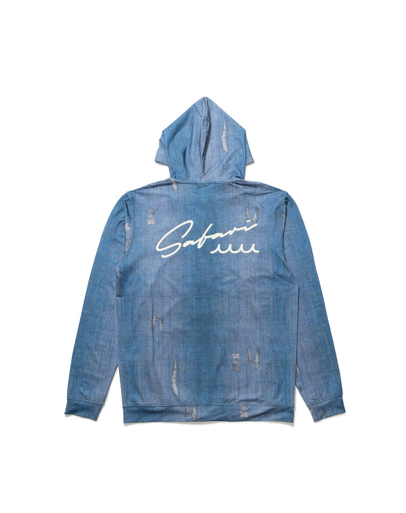 WEB限定］Safari × muta MARINE ラッシュパーカー (ダメージデニム