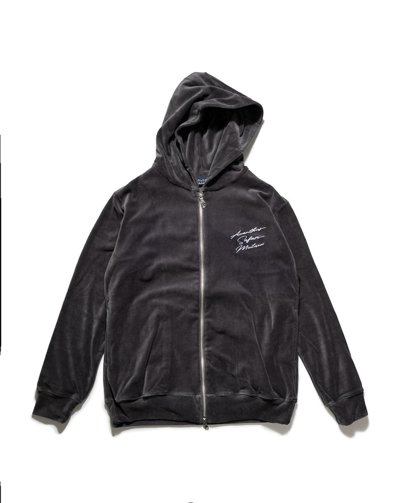 ［WEB限定］ACANTHUS × Safari × muta MARINE ベロアジップパーカー
