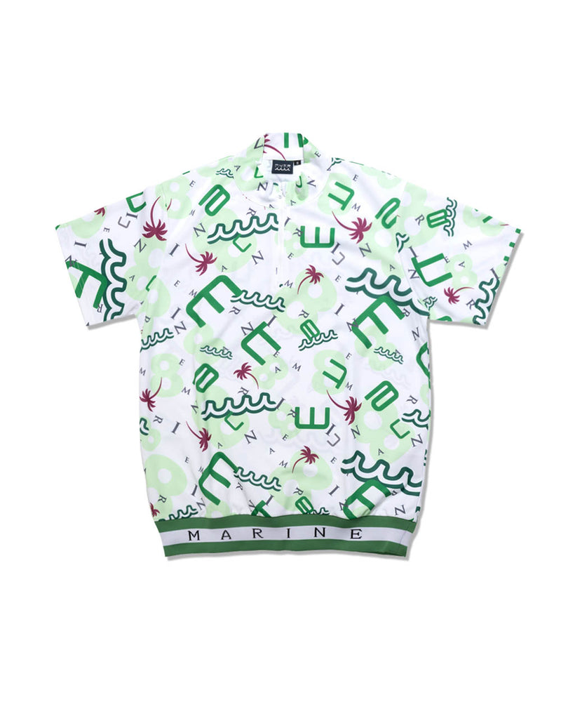 WORLD WIDE HALF ZIP KNIT -WHITE- | WALKIN STORE WEB SHOP