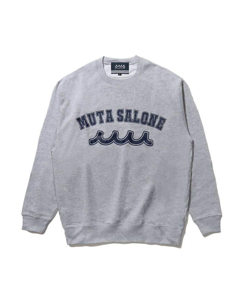 店舗限定：muta Salone］カレッジロゴ クルーネックスウェット [全2色