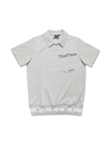 ポップコーンニット ヘムリブポロシャツ [全4色]