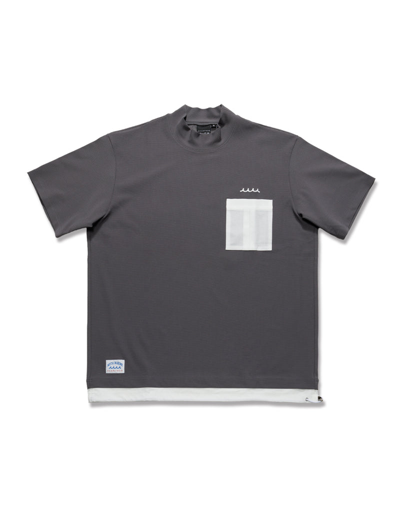 ACANTHUS × muta Mesh Mockneck S/S Top [全3色] – muta Online Store