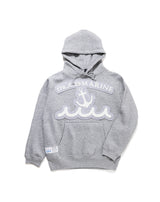 ACANTHUS × muta MARINE Big Embroidered Patch Hooded Sweatshirts [全3色]