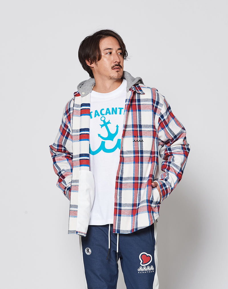 ACANTHUS × muta MARINE Hooded Flannel Shirts [全2色] – muta