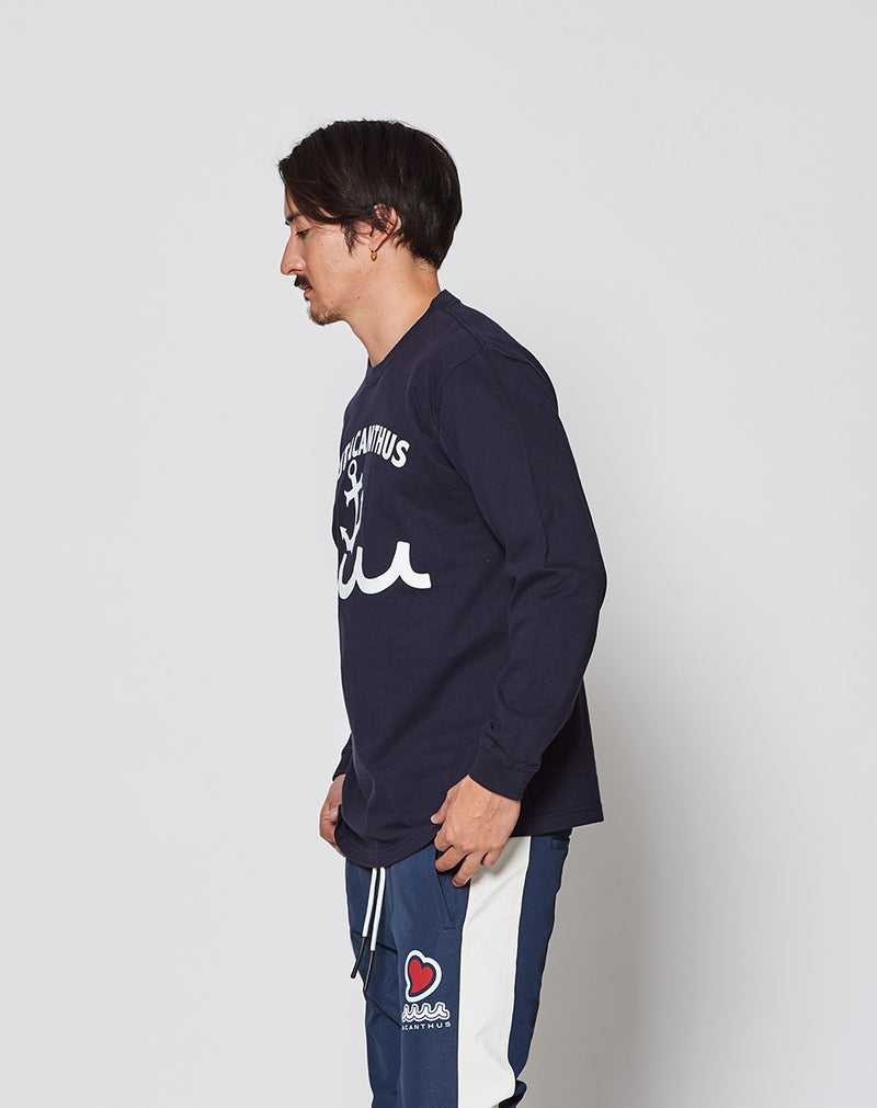 ACANTHUS × muta MARINE Anchor Logo L/S Tee [全3色]