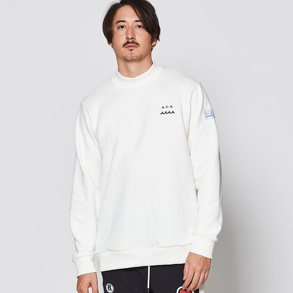 極美品】ムータマリンゴルフ レタードコットンニットセーター ベージュ