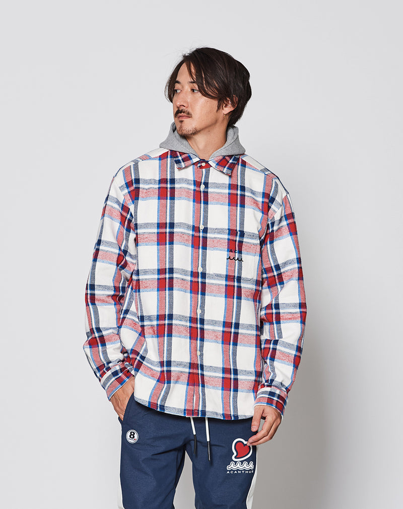 ACANTHUS × muta MARINE Hooded Flannel Shirts [全2色] – muta