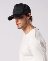 wjk × muta wave cut-off mesh cap [全2色]