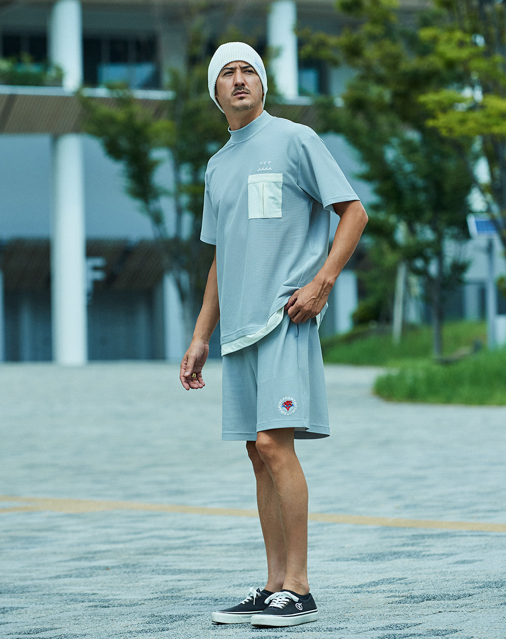 ACANTHUS × muta Mesh Mockneck Top [全3色] – muta Online Store