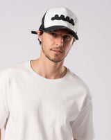 wjk × muta wave cut-off mesh cap [全2色]