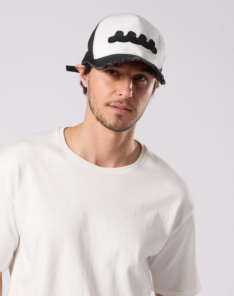 wjk × muta wave cut-off mesh cap [全2色] – muta Online Store