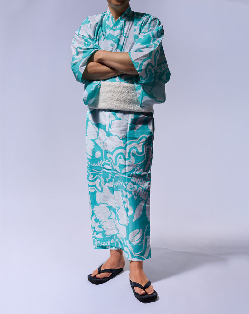 FLORAL YUKATA 浴衣 (夢達)