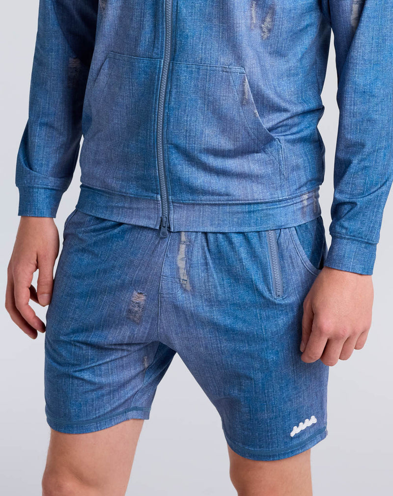 【muta MARINE】ラッシュショートパンツ (ダメージデニム) ラッシュショートパンツ (ダメージデニム) – muta Online Store