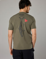 カレッジロゴ ストレッチTシャツ(YELLOWTAIL) [全2色]