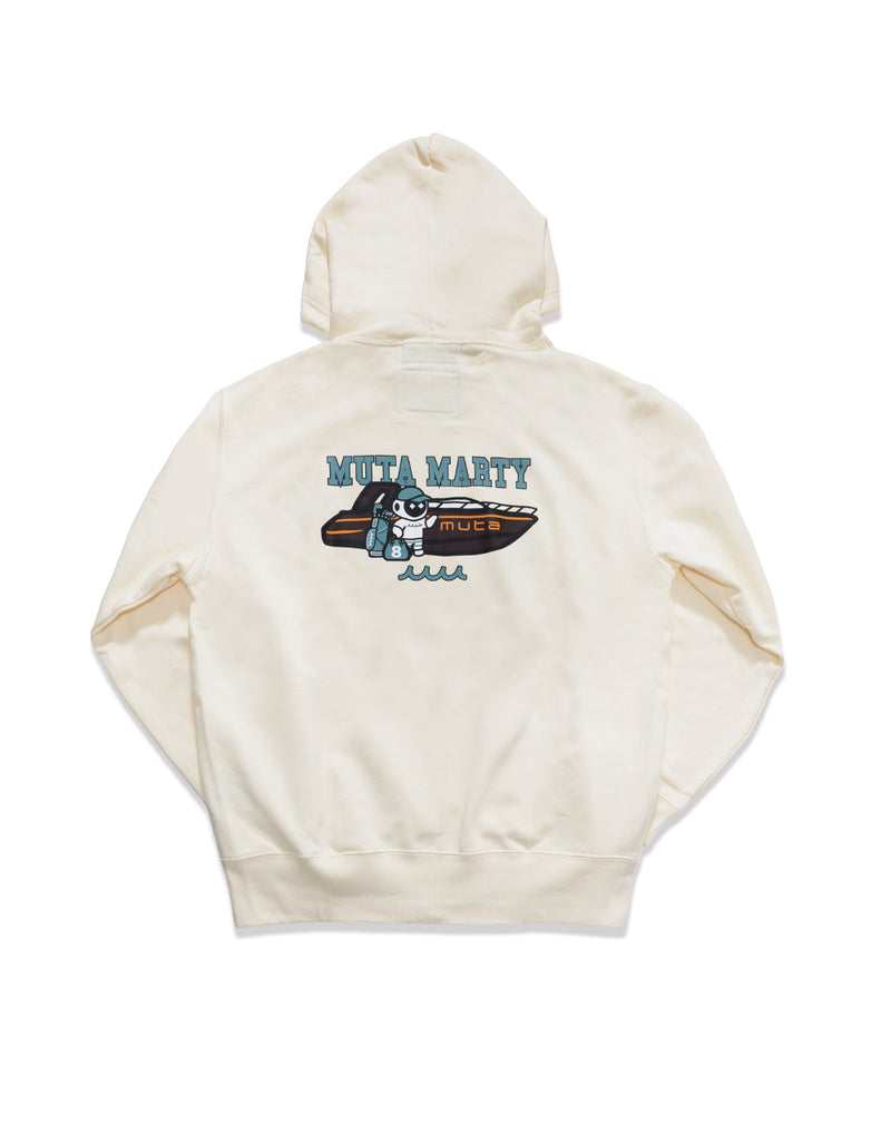 美品★MUTA MARINE＆ACANTHUS コラボパーカー muta MARINE × ACANTHUS カレッジロゴ パーカー | ACANTHUS ONLINE STORE