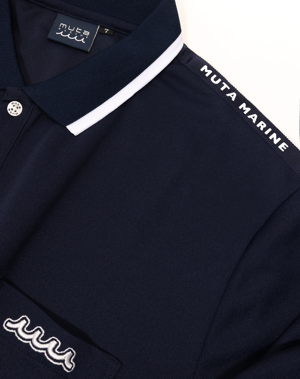 MUTA MARINE ヘムリブポロシャツ 店舗限定：muta MARINE GOLF 新宿髙島屋 ］ヘムリブポロシャツ