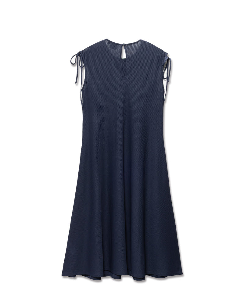 muta MARINE ストレッチメッシュワンピース ストレッチメッシュ シャーリングワンピース [全3色] – muta Online Store
