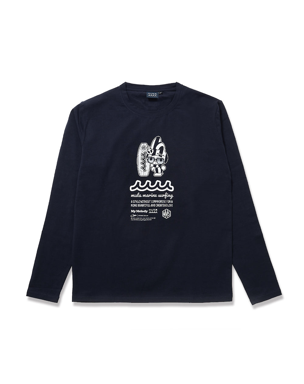 My Melody × muta MARINE SURFING ストレッチロングスリーブTシャツ