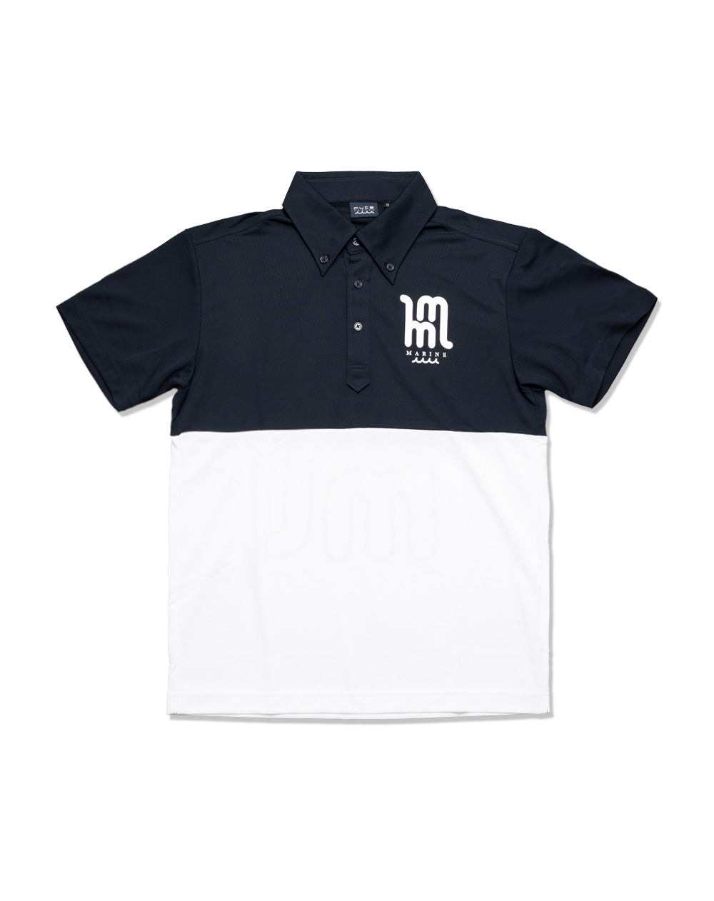 【muta】バイカラー　ポロシャツ　ゴルフ　サイズ8 WEB限定］ブリヂストンゴルフ × muta MARINE バイカラー