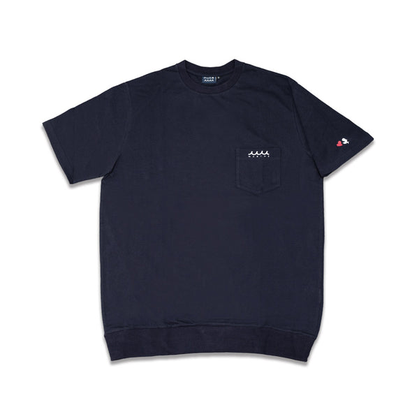 レア ムータマリン リブ　Tシャツ ホワイト アンカー デザイン レア ムータマリン リブ Tシャツ ホワイト アンカー デザイン