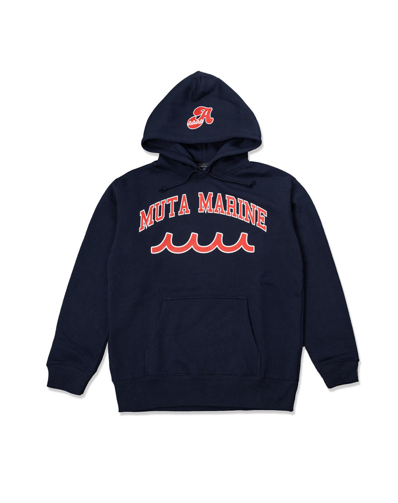 ACANTHUS x muta MARINE College Logo Hooded Sweatshirt [全5色 