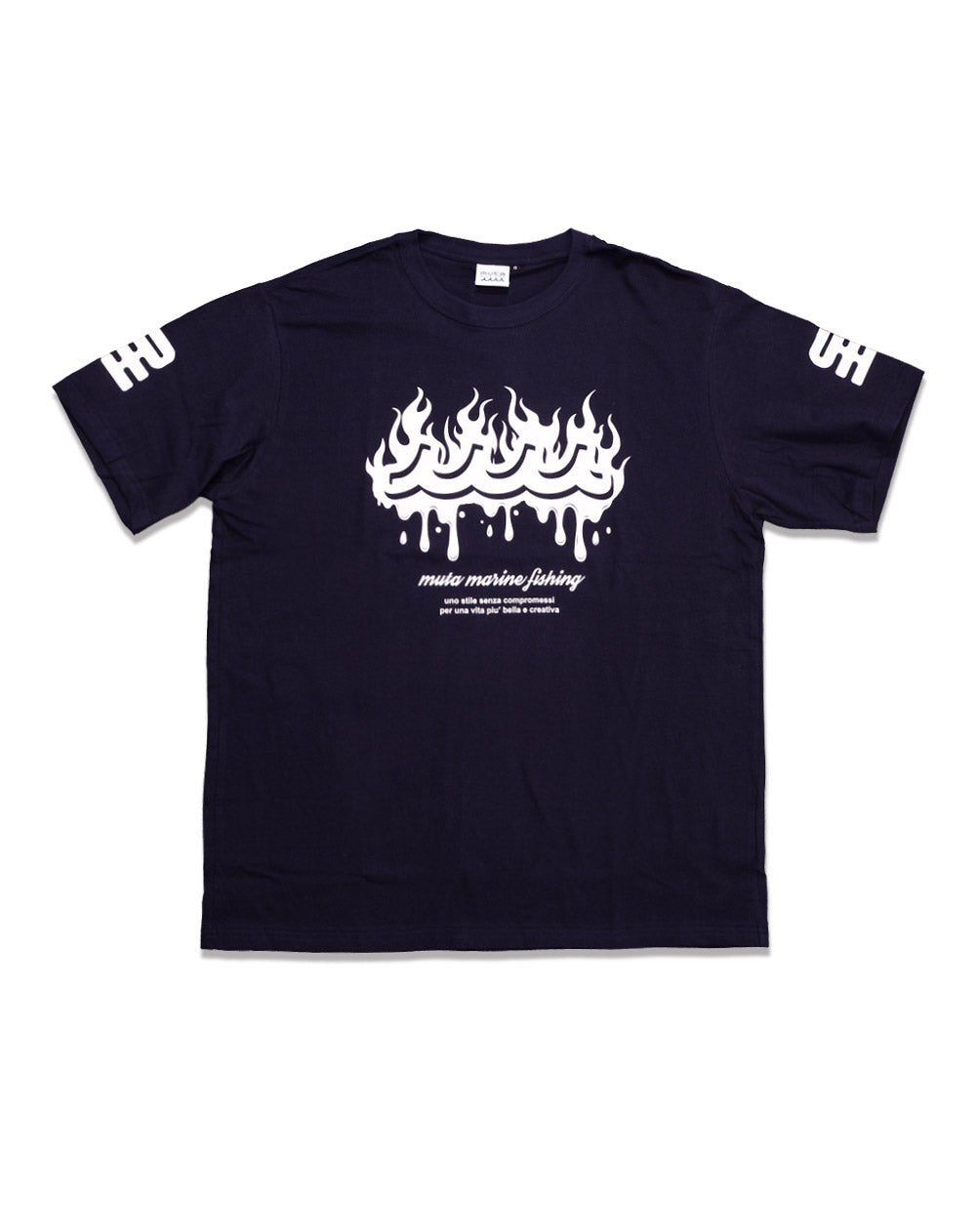 mutaムータマリン カラフル波形プリント Tシャツ FAKE MERMAID Tシャツ [全3色] – muta Online Store