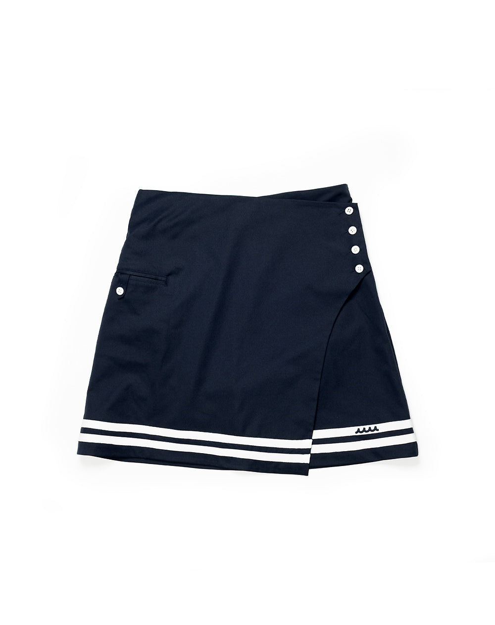 ☆一度のみ着用【M.U SPORTS】ラインディテールラップスカート サイズM ☆一度のみ着用【M.U SPORTS】ラインディテールラップスカート