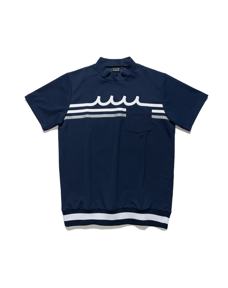 ウェーブバンド ヘムリブ モックネックシャツ [全4色] – muta Online Store