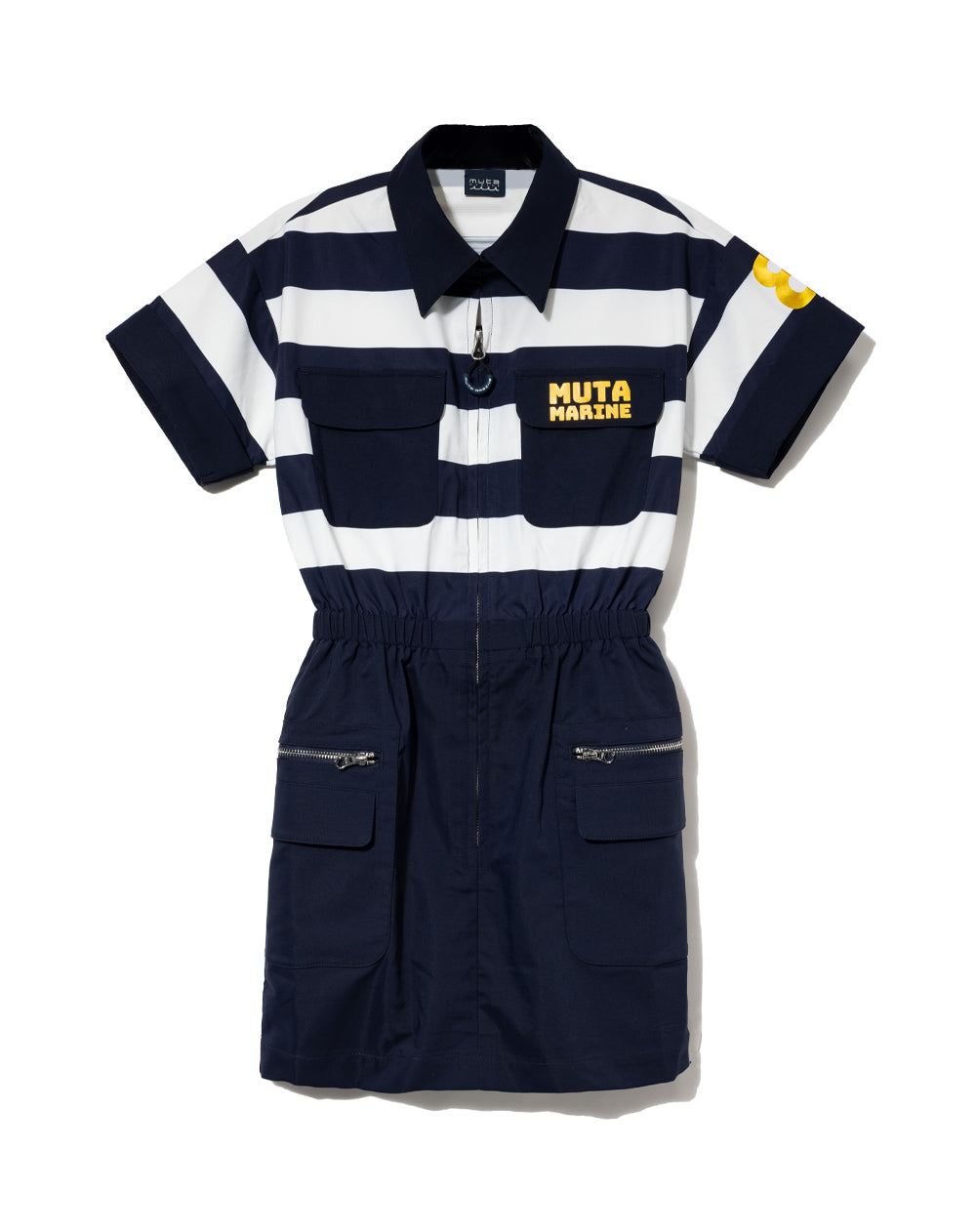 【muta MARINE】カーゴワンピース (ネイビー) カーゴワンピース (ネイビー) – muta Online Store