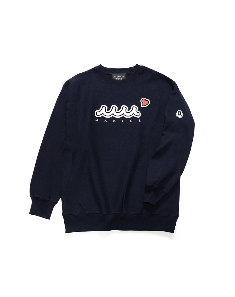 ACANTHUS × muta MARINE Sweet Logo Crewneck Sweatshirts [全3色]