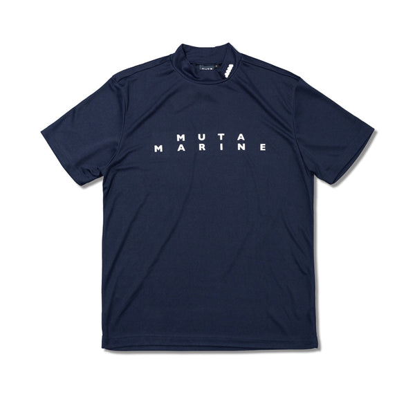 MAFIAN GOLF  モックネック フロントロゴ Tシャツ ブラック