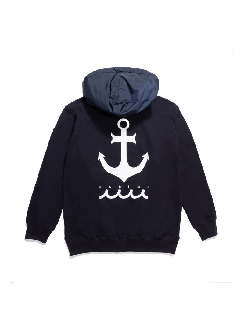 ［WEB限定］LEON × muta MARINE　中綿フード切替 プルパーカー