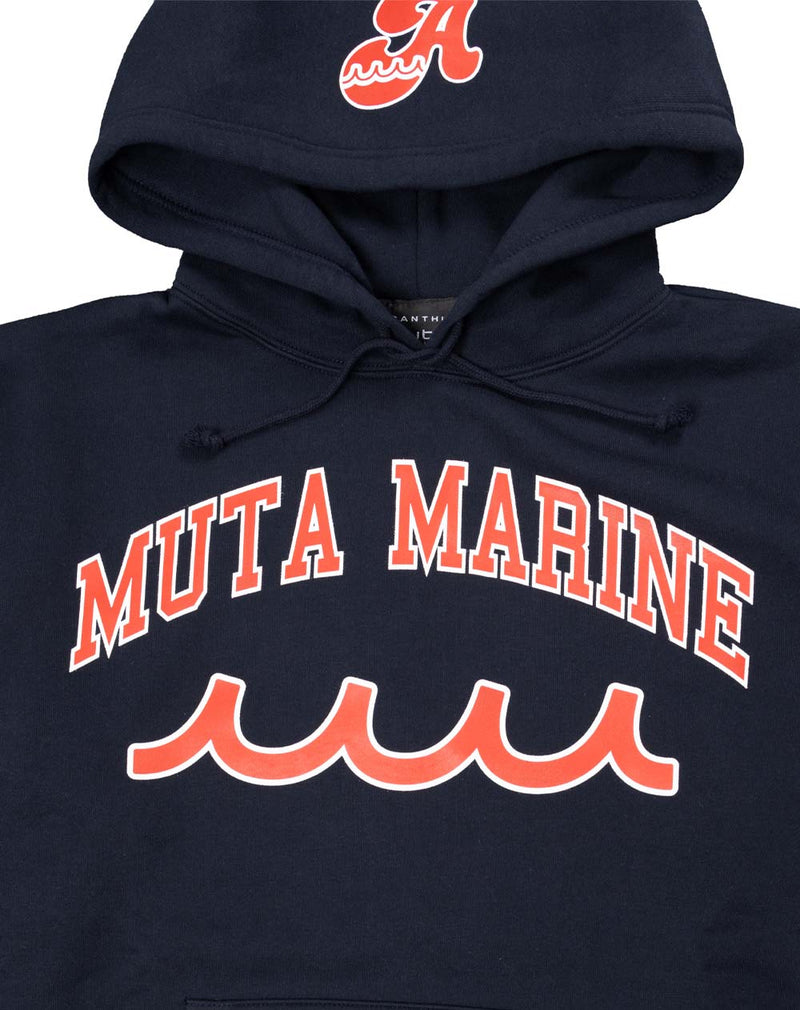 ACANTHUS x muta MARINE College Logo Hooded Sweatshirt [全5色