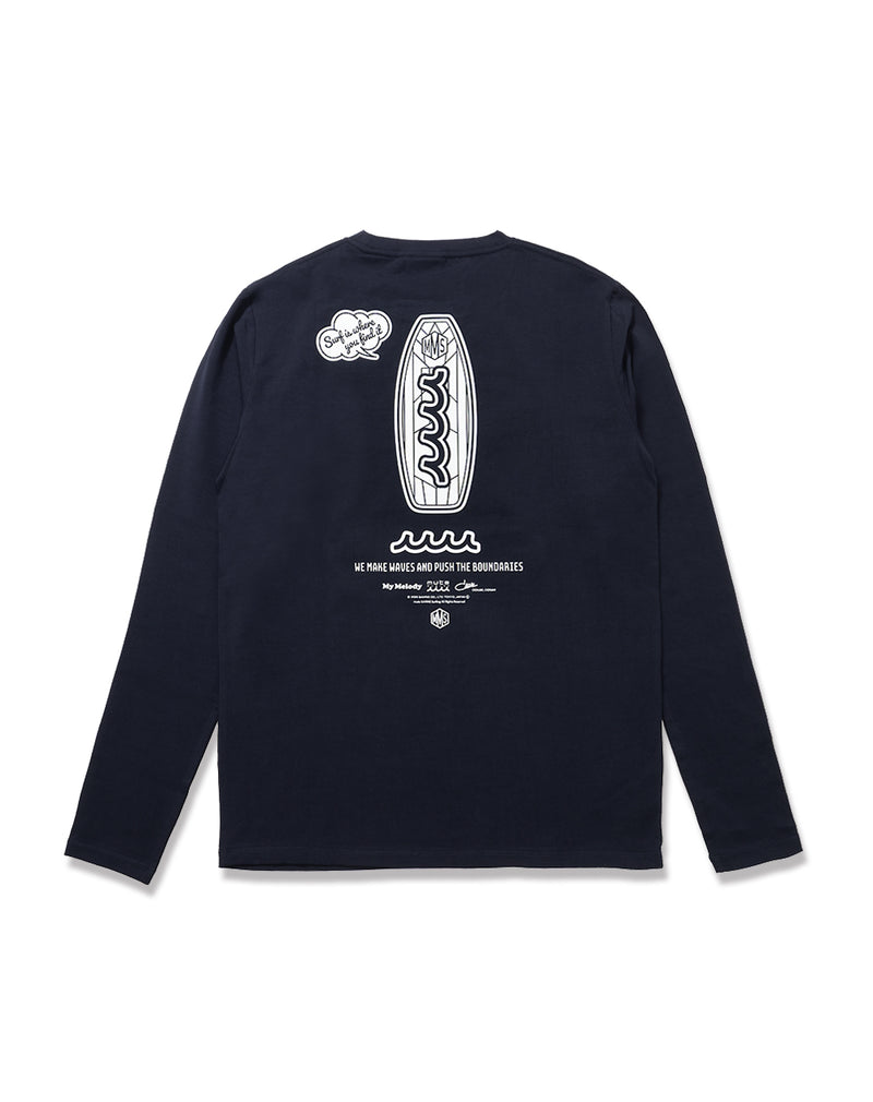 My Melody × muta MARINE SURFING ストレッチロングスリーブTシャツ