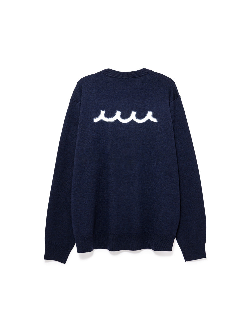 マーク＆ロナ クルーネック ニット 46 MARK&LONA マークアンドロナ Face Merino Sweater スカル ウール