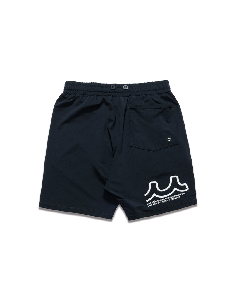 LINKABLE ボンディングショートパンツ(ブラック)M ラッシュショートパンツ (ワンポイント) [全4色] – muta Online Store