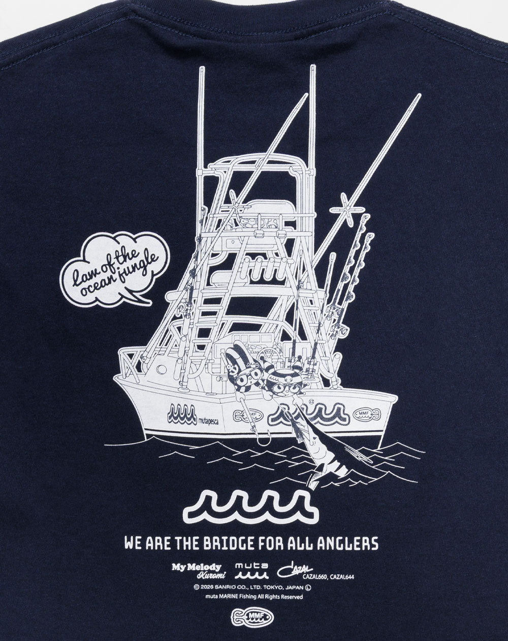Kuromi × muta MARINE Fishing コットンTシャツ [全3色] (KIDS) – muta